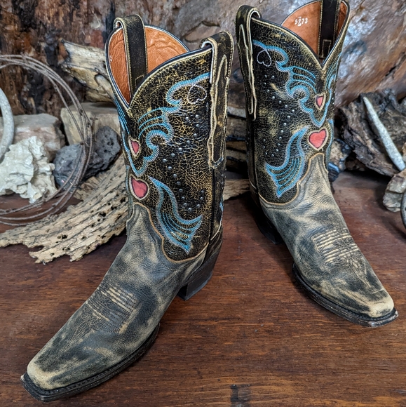 Dan Post 'steel heart' cowboy boots 6.5M - Picture 12 of 14